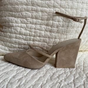 Alexander Wang women's suede block heel shoe